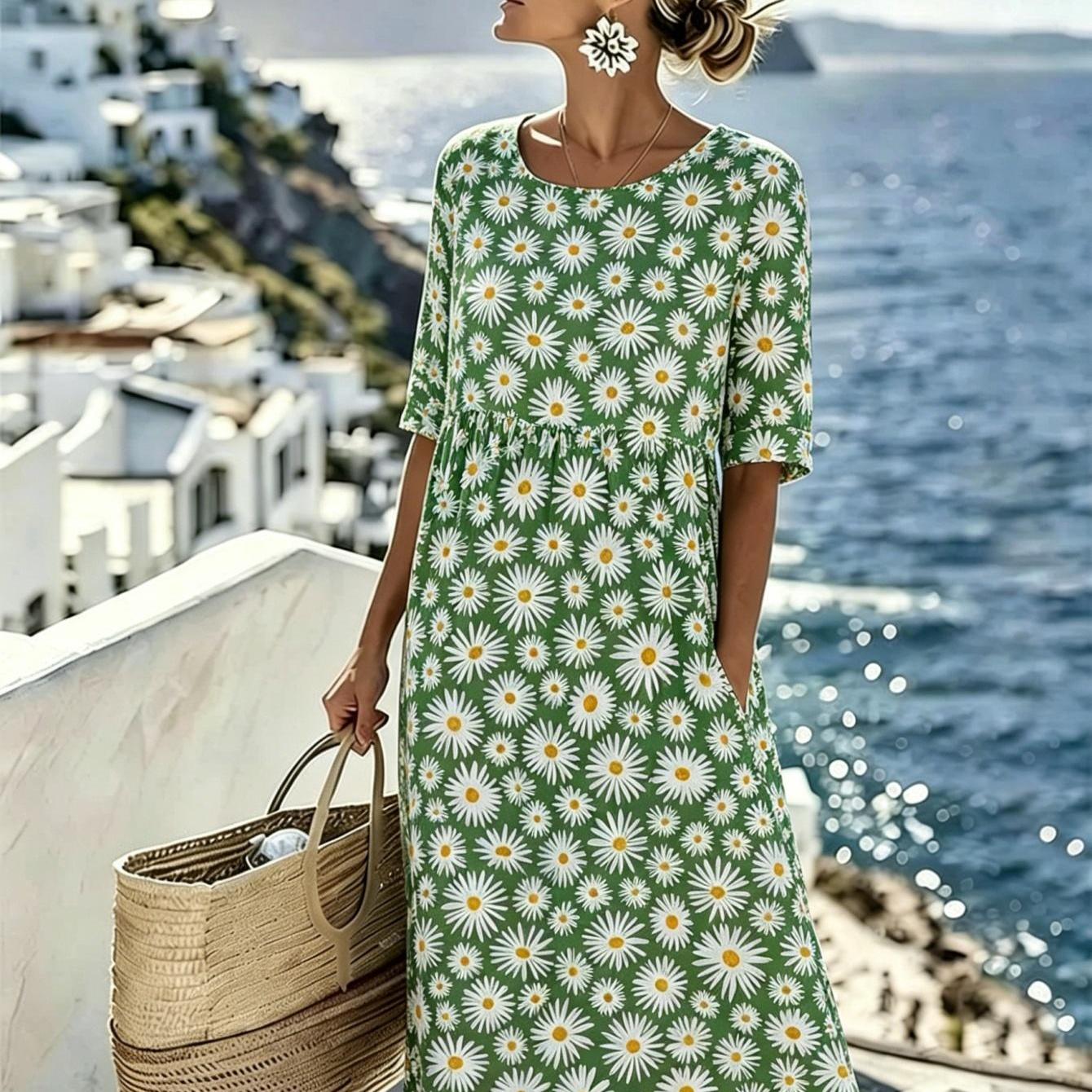 Daisy™ | Midi Dress Field of Flowers