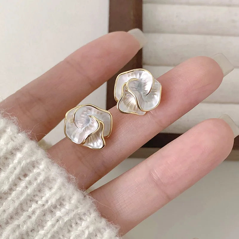 Pearl Flower Earrings