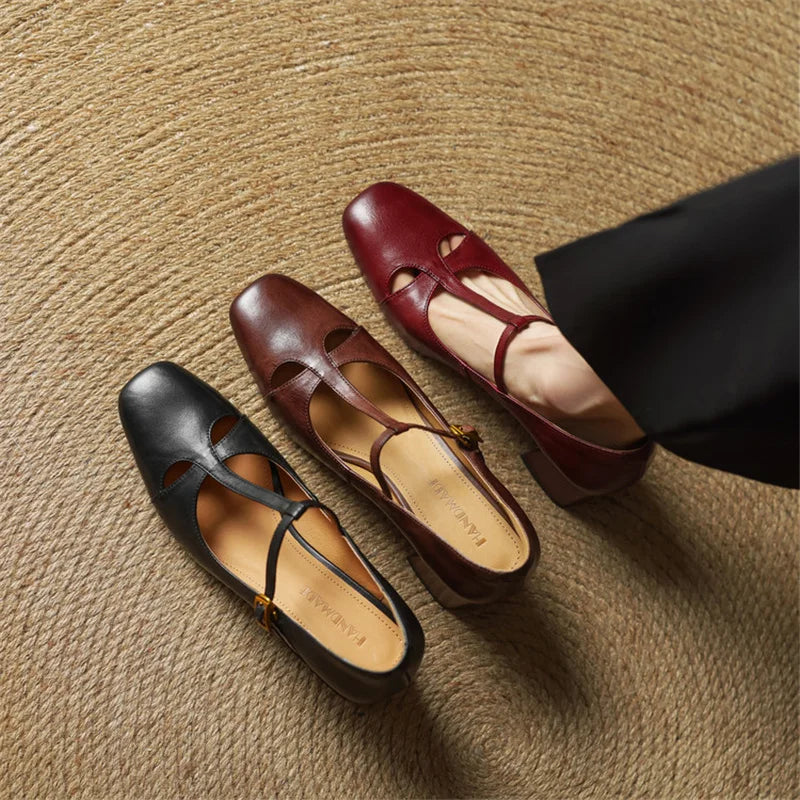 Alysa Genuine Leather Heels