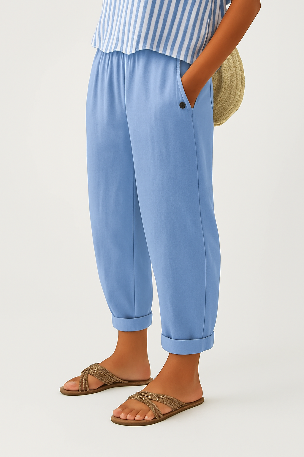 Stella | Classic Linen-Style Trousers