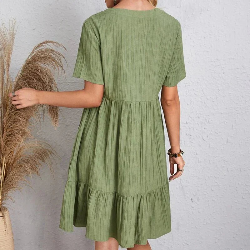 Aurelia Classic V-Neck Slim Shaping Dress