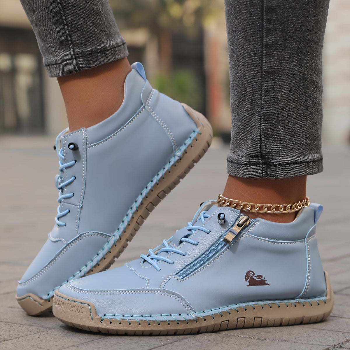Flora Zip-Up Orthopedic Comfort Shoes