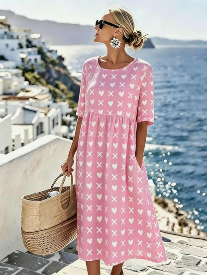 Lottie™ | Summer Midi Sweetheart Dress