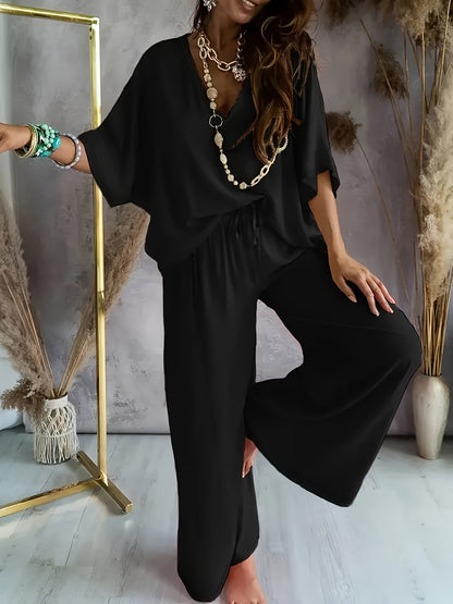 Serena | Silky Drawstring Two-Piece Set