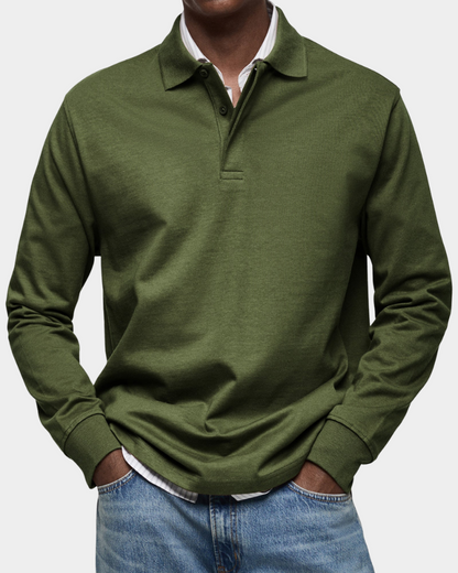Jeffrey | Classic Long Sleeve Polo Shirt