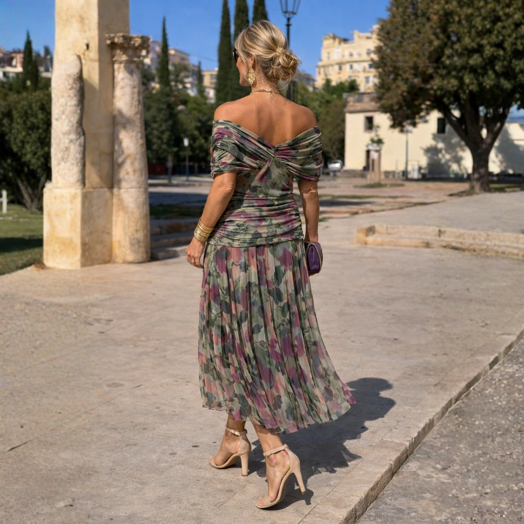 ROSANNA – Off-Shoulder Maxi Dress