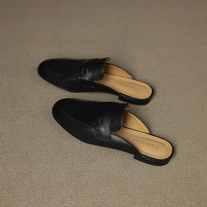 Aurora Genuine Leather Mules