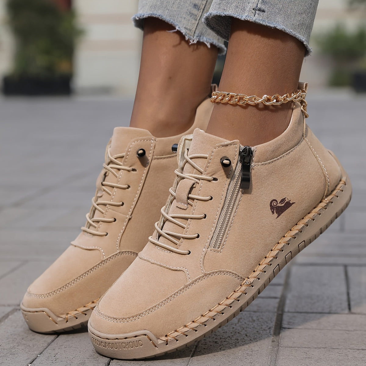 Flora Zippered Orthopedic Comfort Shoes