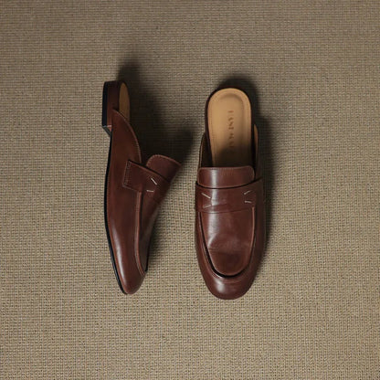 Aurora Genuine Leather Mules