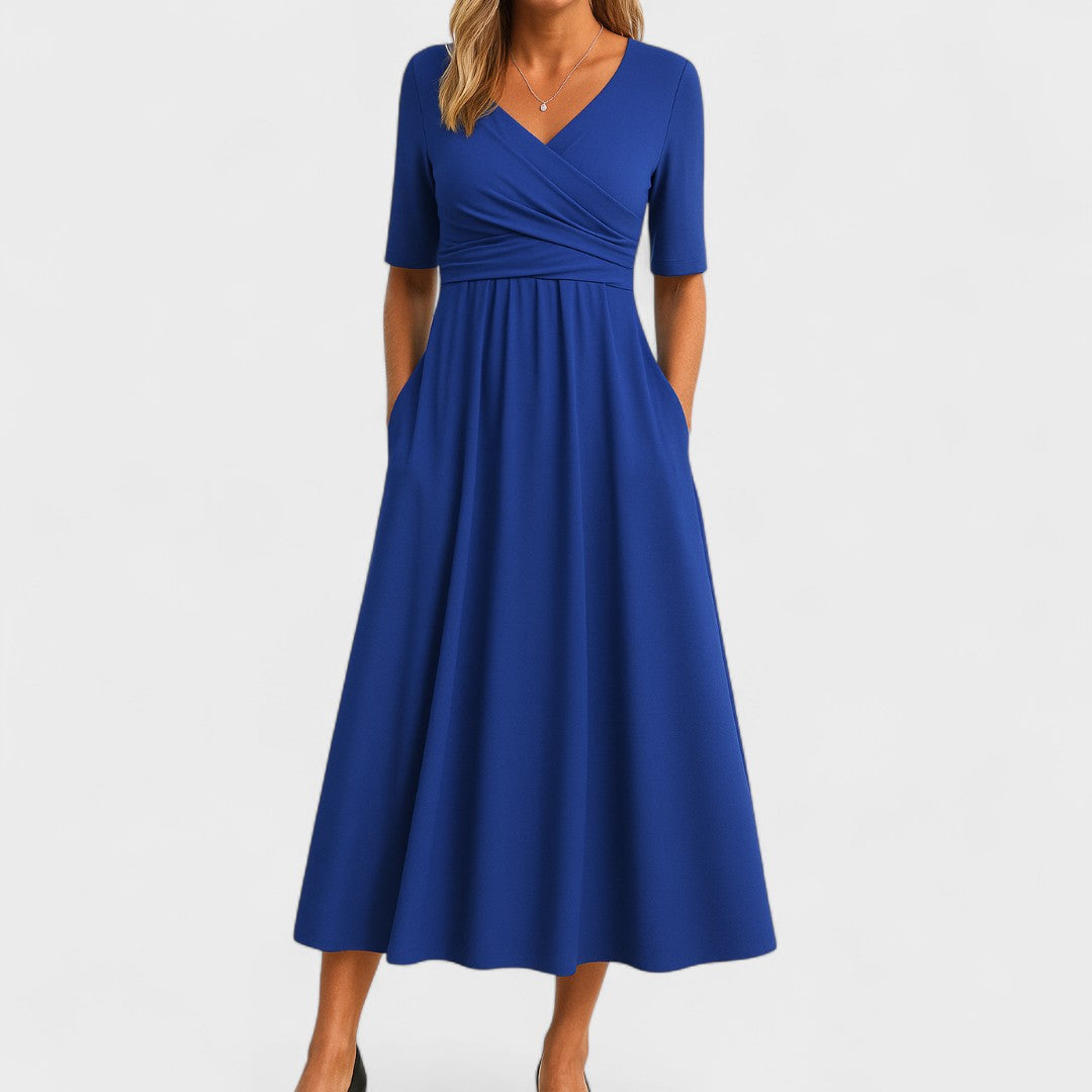 Eleanor | Chic Midi Dress Featuring Pockets