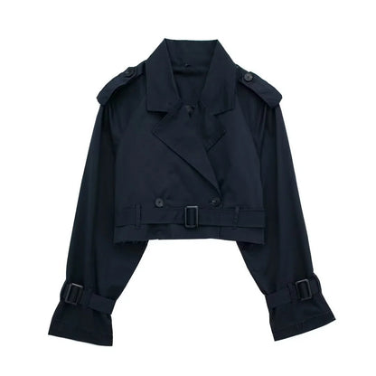 Geesje | Stylish Short Trench Coat for Every Season