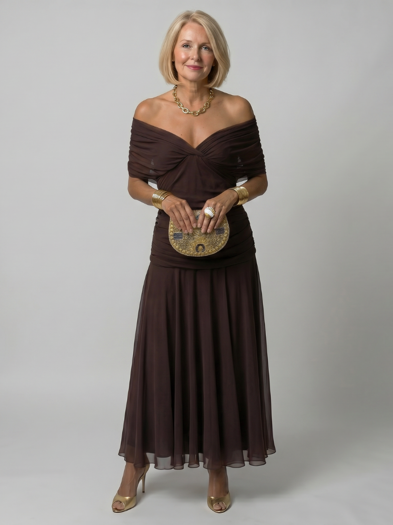 Cindy | Effortless flowy midi dress for timeless elegance