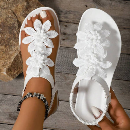 Fiorella Floral-Embellished Orthopaedic Sandals