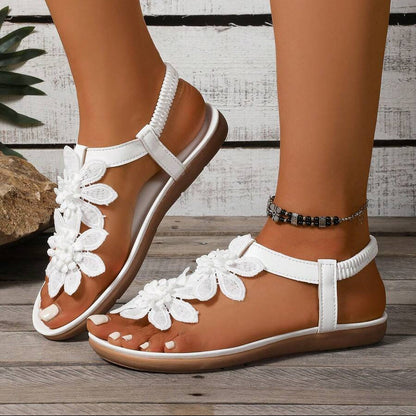 Fiorella Floral-Embellished Orthopaedic Sandals