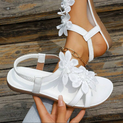 Fiorella Floral-Embellished Orthopaedic Sandals