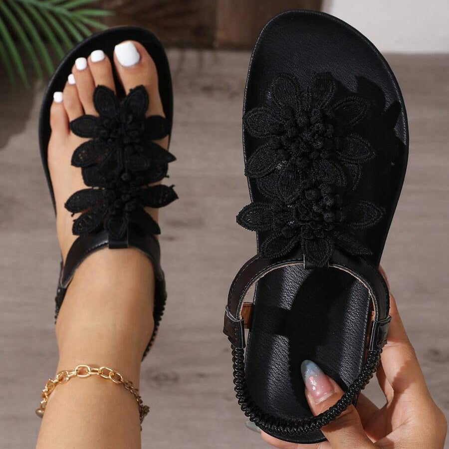 Fiorella Floral-Embellished Orthopaedic Sandals