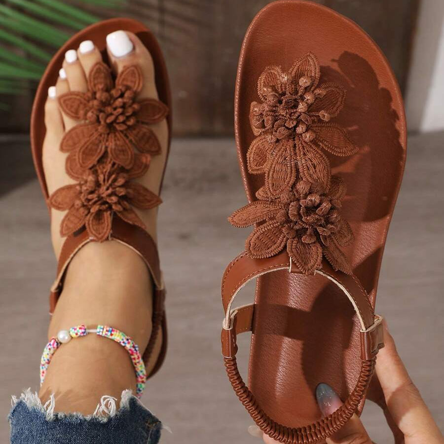 Fiorella Floral-Embellished Orthopaedic Sandals