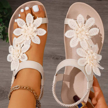 Fiorella Floral-Embellished Orthopaedic Sandals