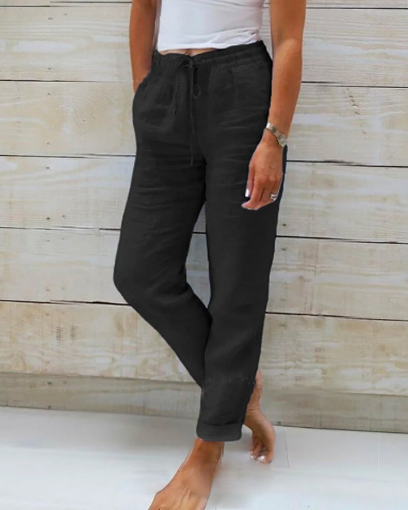 Aurora | Casual Drawstring Trousers