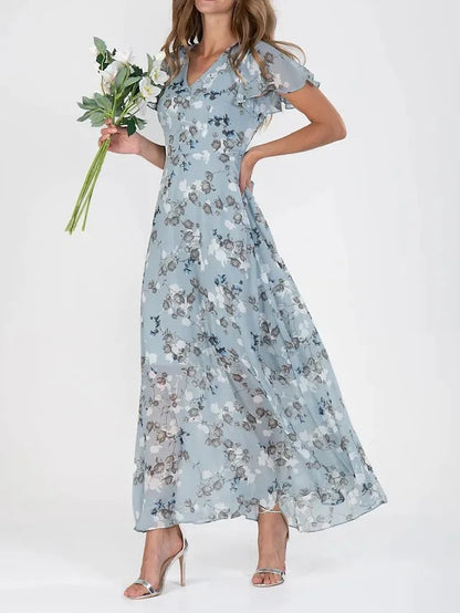 Vivian | Maxi Dress in Bloom Breeze