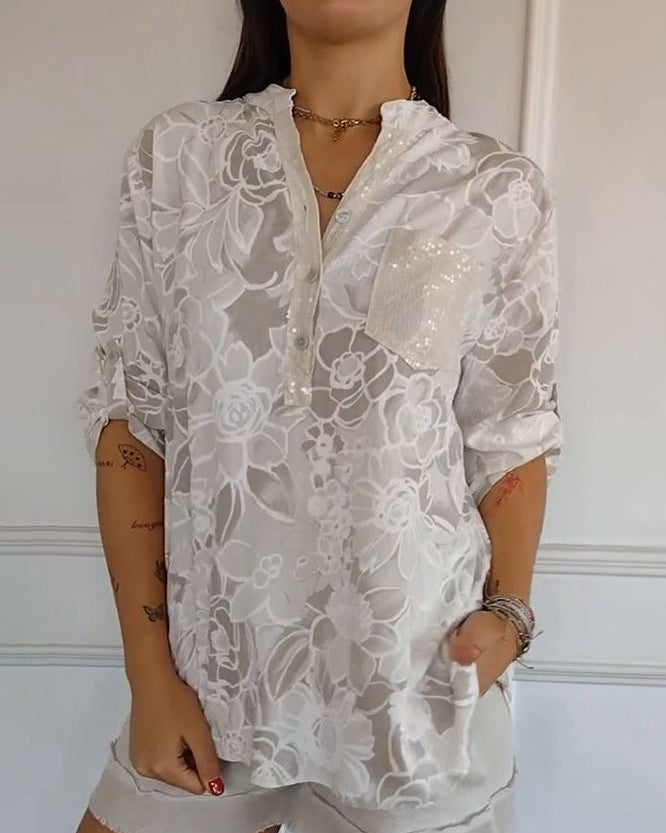 Camila | Chic Blouse Featuring a Pocket