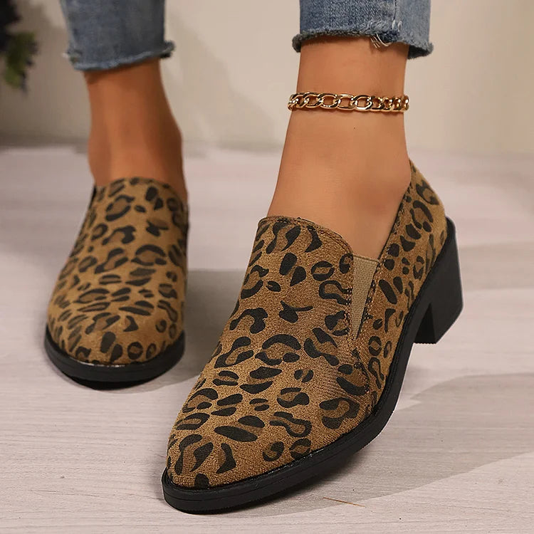 Phoebe | Casual Leopard Print Loafers