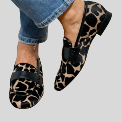 Elodie | Leopard Print Loafers