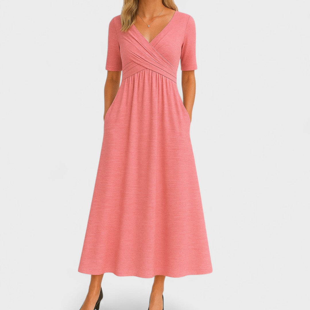 Eleanor | Chic Midi Dress Featuring Pockets