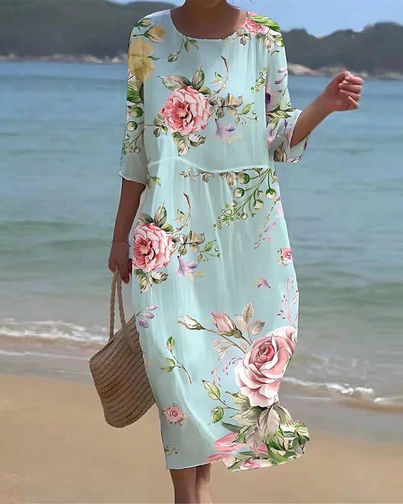 Sienna | Floral Sunset Dress