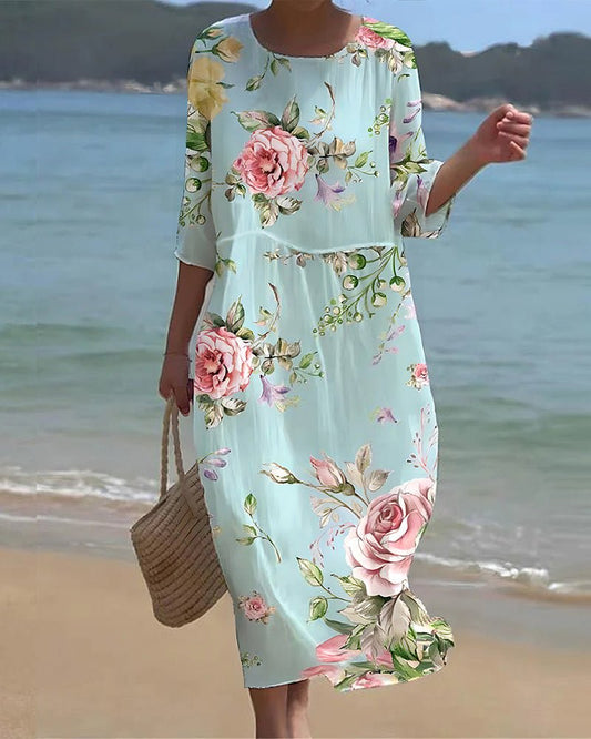 Sienna | Floral Sunset Dress