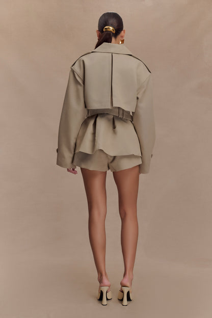 Elsje | Tailored Short Trench Coat with Classic Elegance