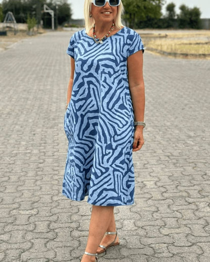 Ava | round neck summer dress