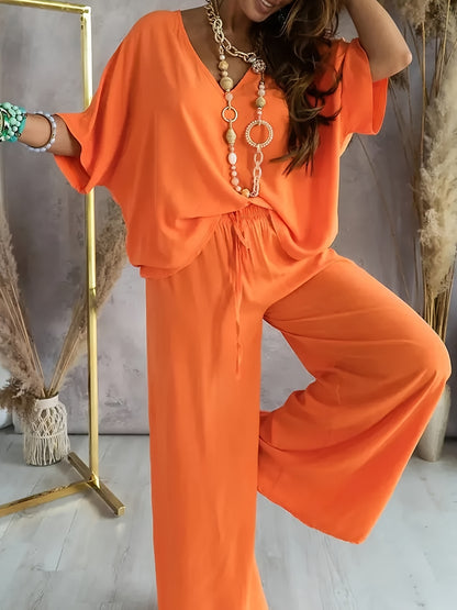 Serena | Silky Drawstring Two-Piece Set