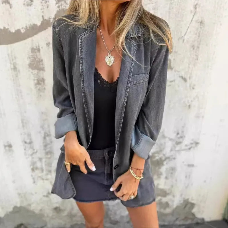 Sarah | Easygoing Denim Blazer