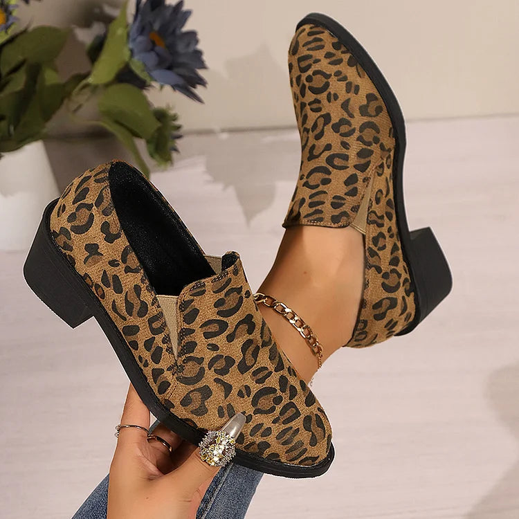 Phoebe | Casual Leopard Print Loafers