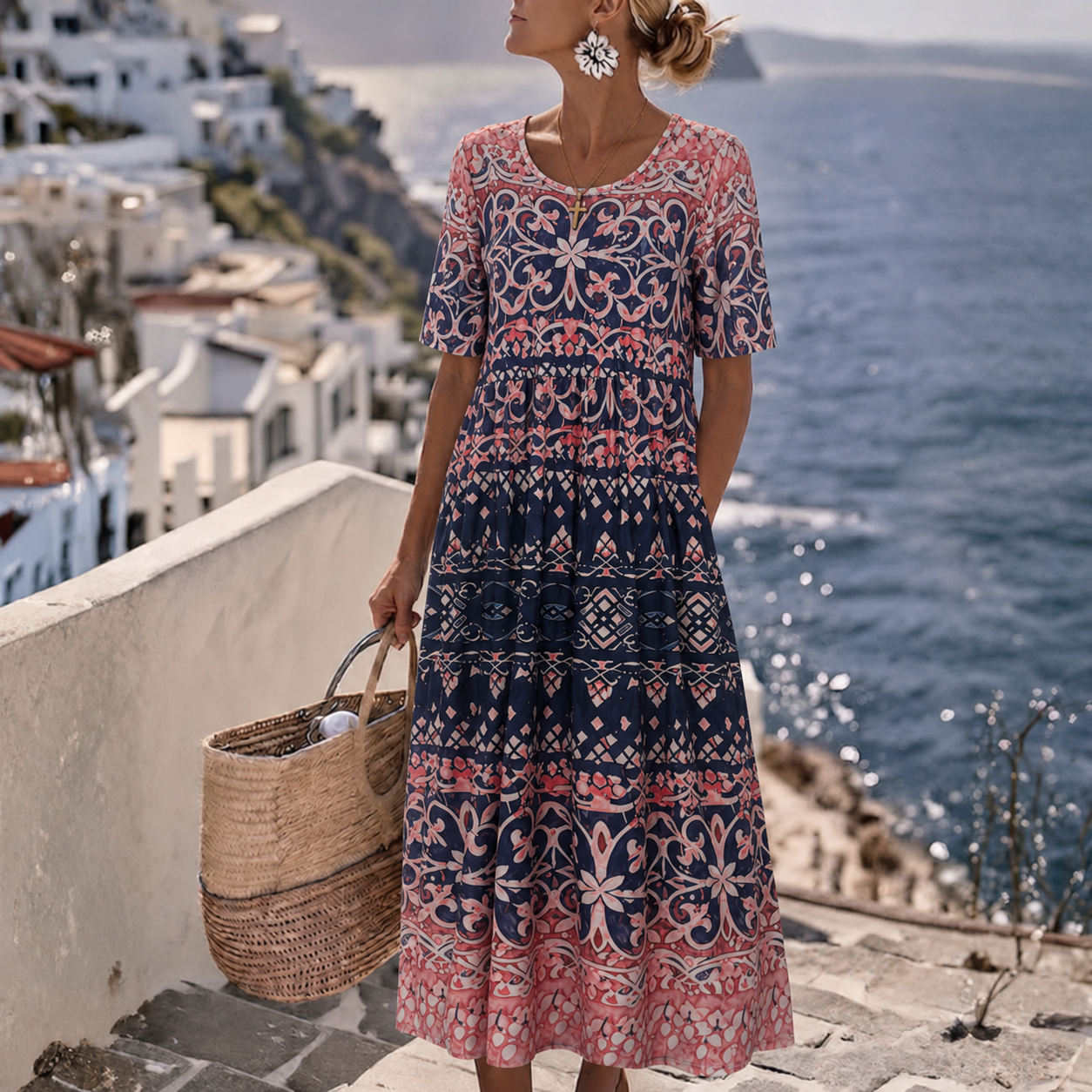 Isabella™ | Elegant Bohemian Summer Midi Dress