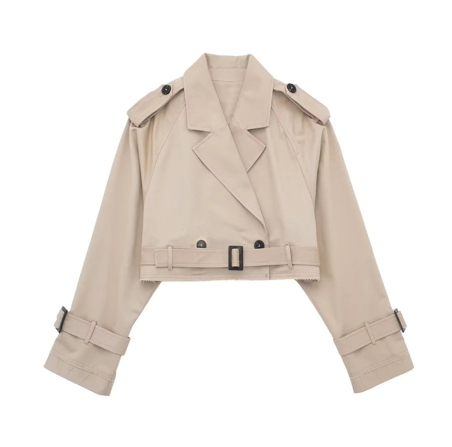 Geesje | Stylish Short Trench Coat for Every Season