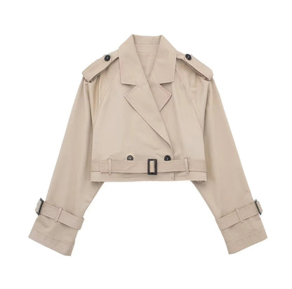 Geesje | Stylish Short Trench Coat for Every Season
