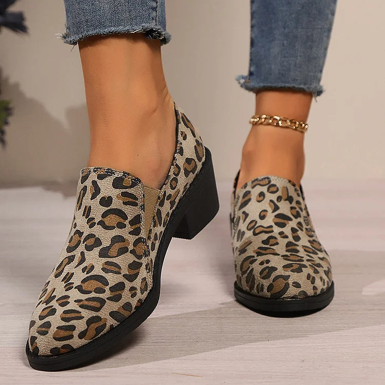 Phoebe | Casual Leopard Print Loafers