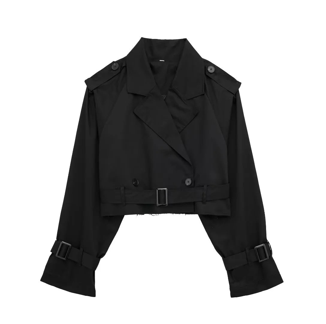 Geesje | Stylish Short Trench Coat for Every Season