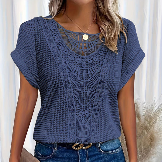 Violet | Intricately Knit Top