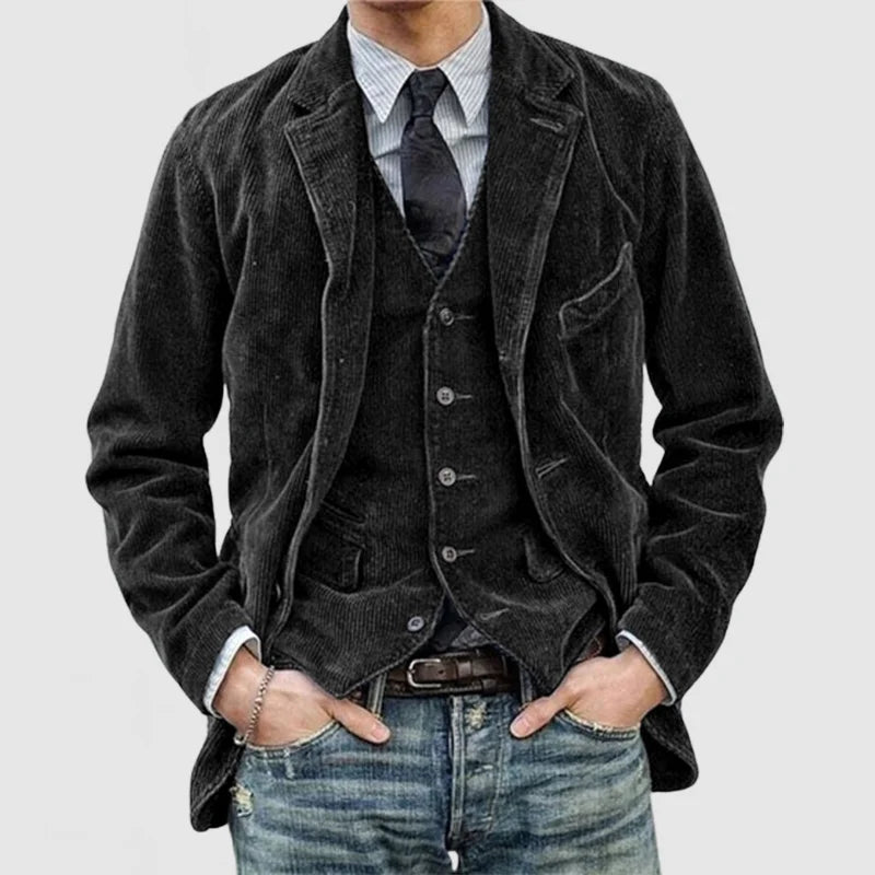 Aven – Stylish Vintage Blazer and Vest Set