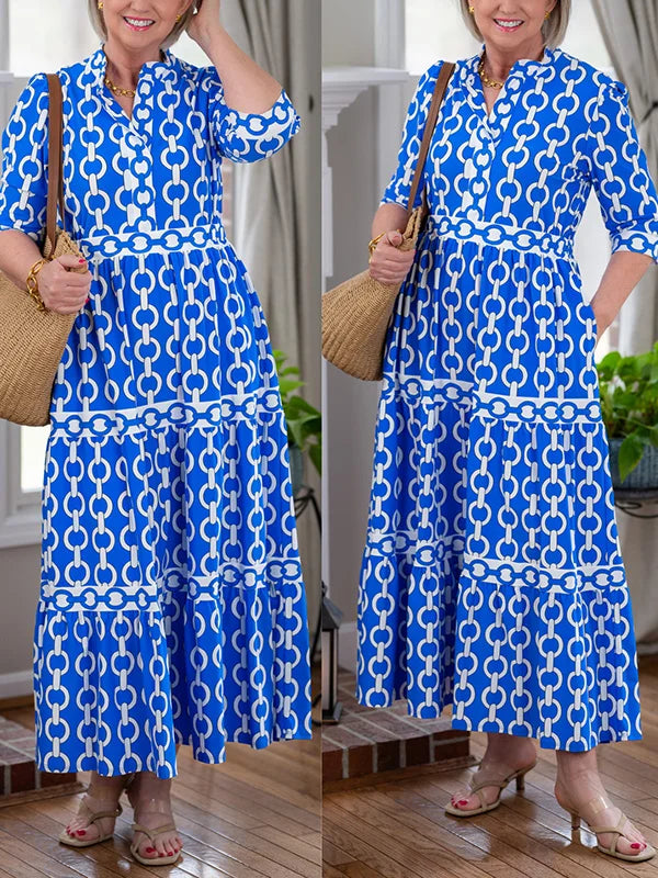 HAZEL | Midi Dress with Chain Link Design