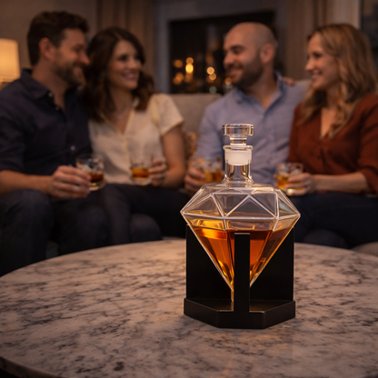 Whiskey Bottle - Diamond Edition and Stand