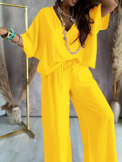 Serena | Silky Drawstring Two-Piece Set