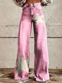 Pink with White Star