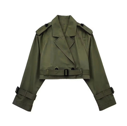Geesje | Stylish Short Trench Coat for Every Season