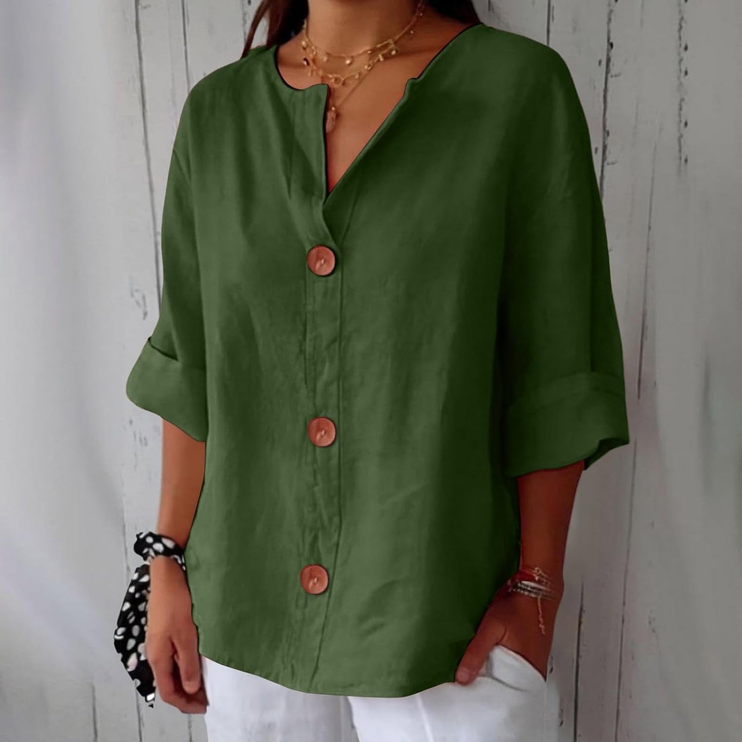 Hazel - Loose-fitting Summer Blouse