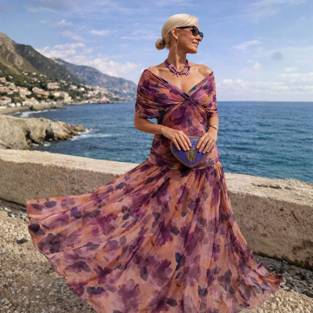 ROSANNA – Off-Shoulder Maxi Dress