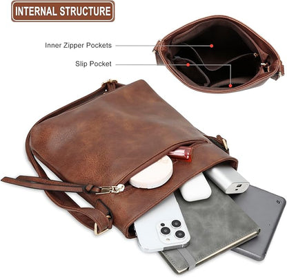 Victoria | Luxury Leather 3-Piece Bag Set